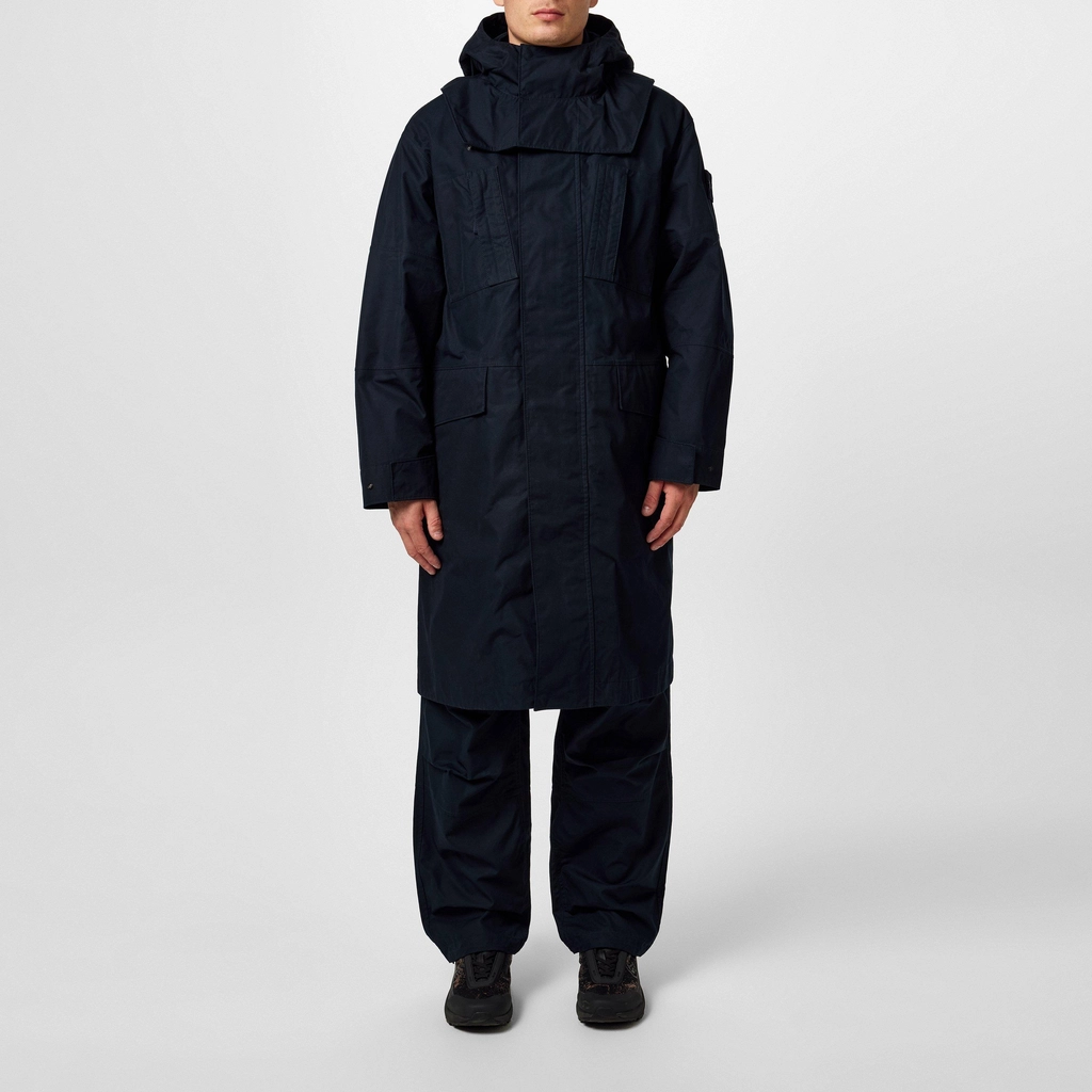 Stone Island Ghost Ventile Long Park Down - Navy V0020